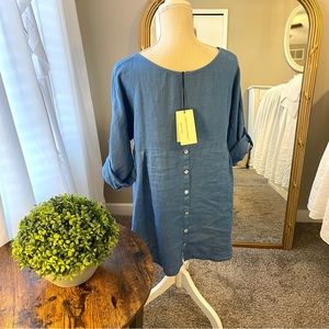 NWT 100% linen top